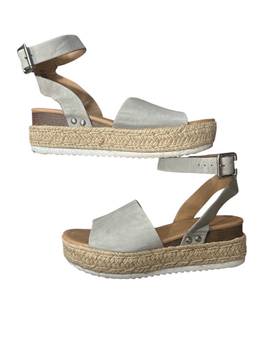 Coconuts by Matisse Gray Espadrille Platform Sandals